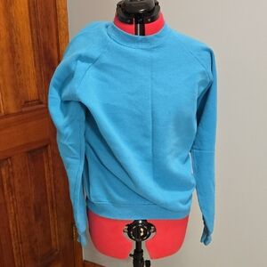 Fruit of the Loom Women's Bright Blue Crew Neck Sweater